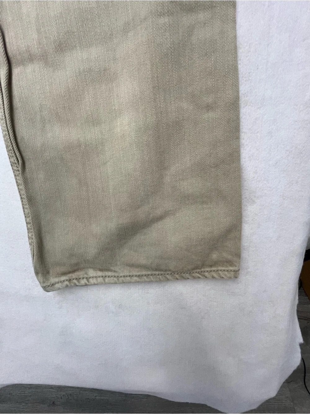 BKE Denim Carter Tan Khaki Mens Regular Fit Straight Leg Jeans Pants Size 34L